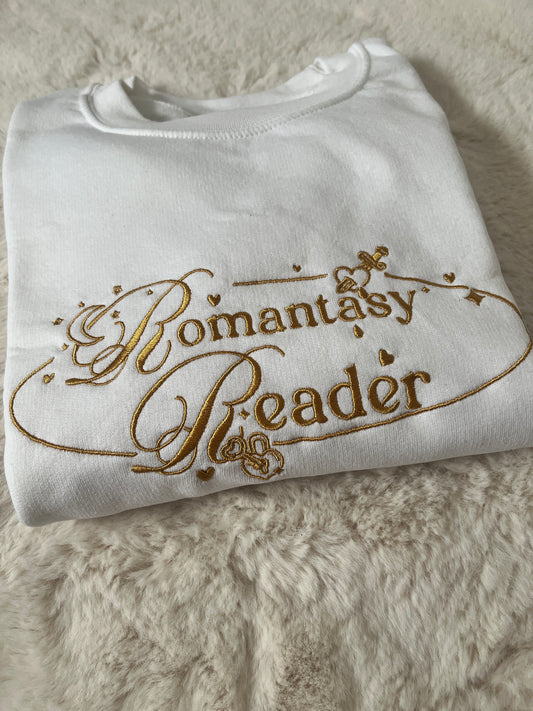 Romantasy Reader Embroidered Sweatshirt