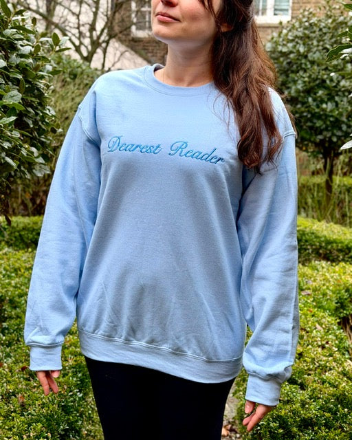Dearest Reader Embroidered Sweatshirt