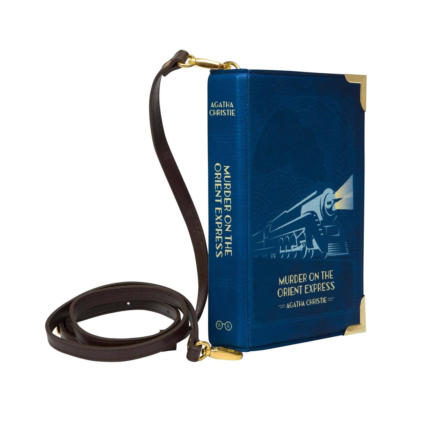 Murder on The Orient Express Blue Book Handbag Crossbody Purse