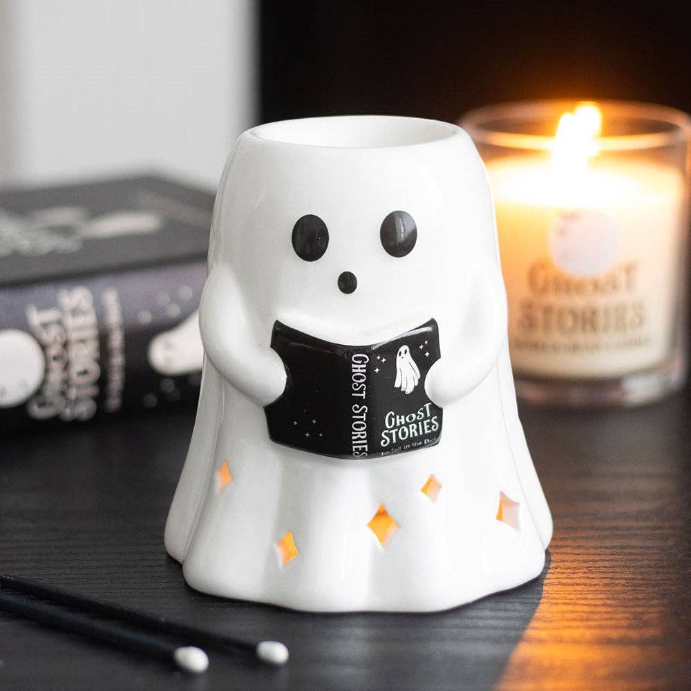 Ghost Stories Reading Ghost Halloween Oil Burner - PRE ORDER