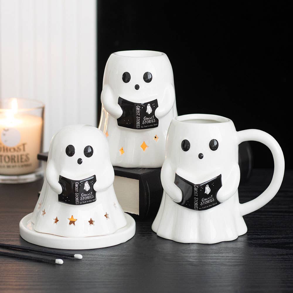 Ghost Stories Reading Ghost Halloween Oil Burner - PRE ORDER