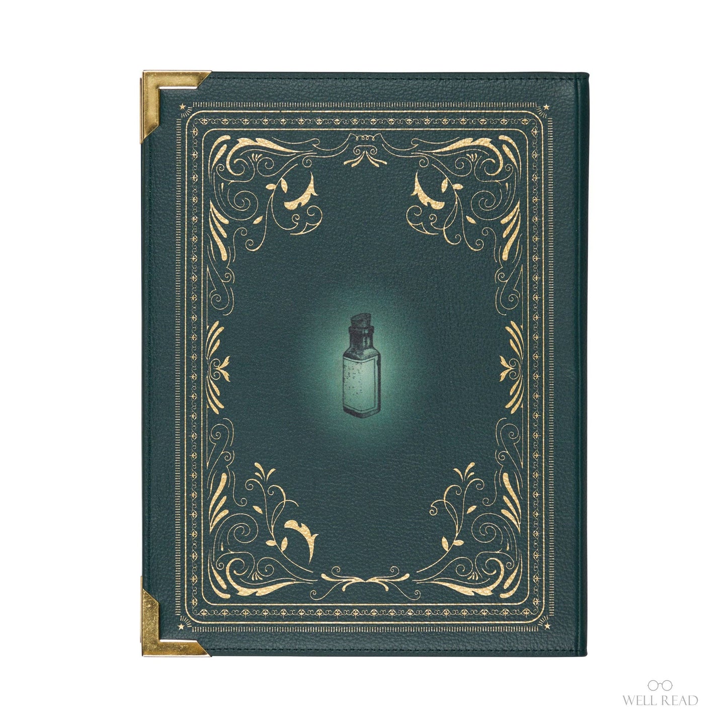 Luxury Gold Foiled The Encyclopedia of Potion Making Book Handbag Crossbody Purse