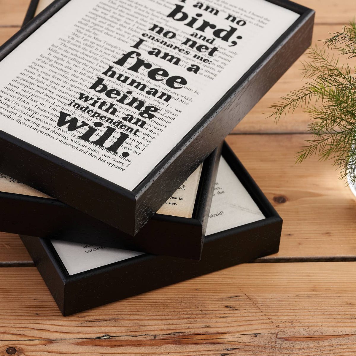 'Home is where there's a stack of books' booklover print
